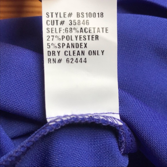 Nicole Miller Royal Blue Gown, NWT